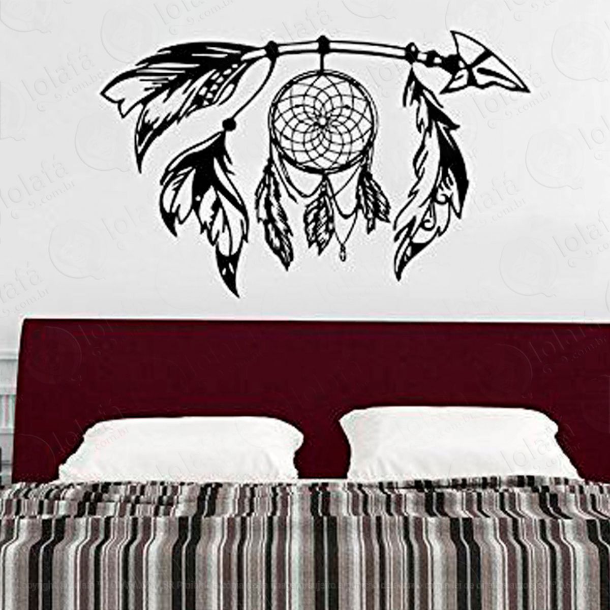 Filtro dos Sonhos Flecha Adesivo de Parede Decorativo para Casa, Sala, Quarto e Vidro Mod:48