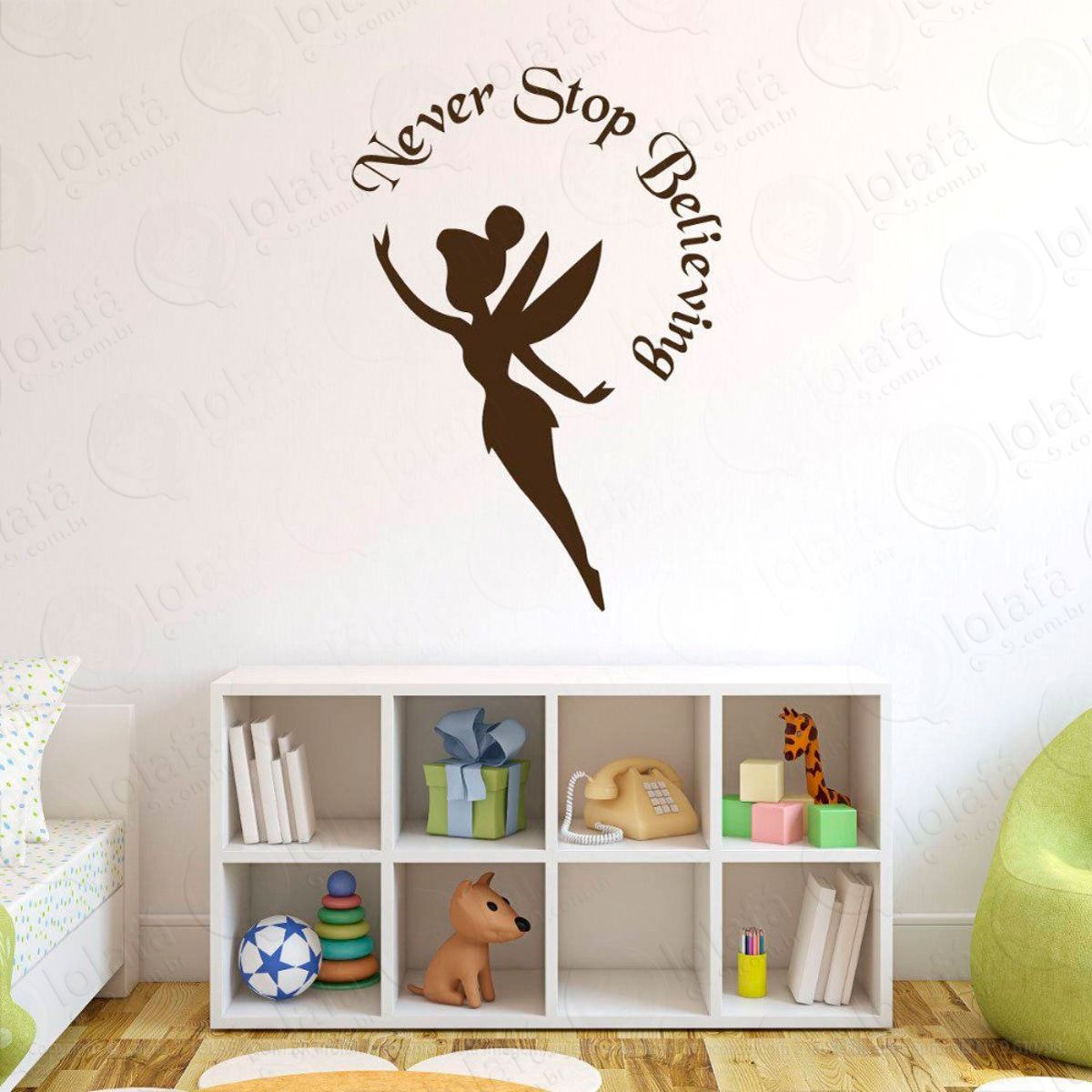 Tinkerbell Adesivo de Parede Decorativo para Casa, Sala, Quarto e Vidro Mod:73