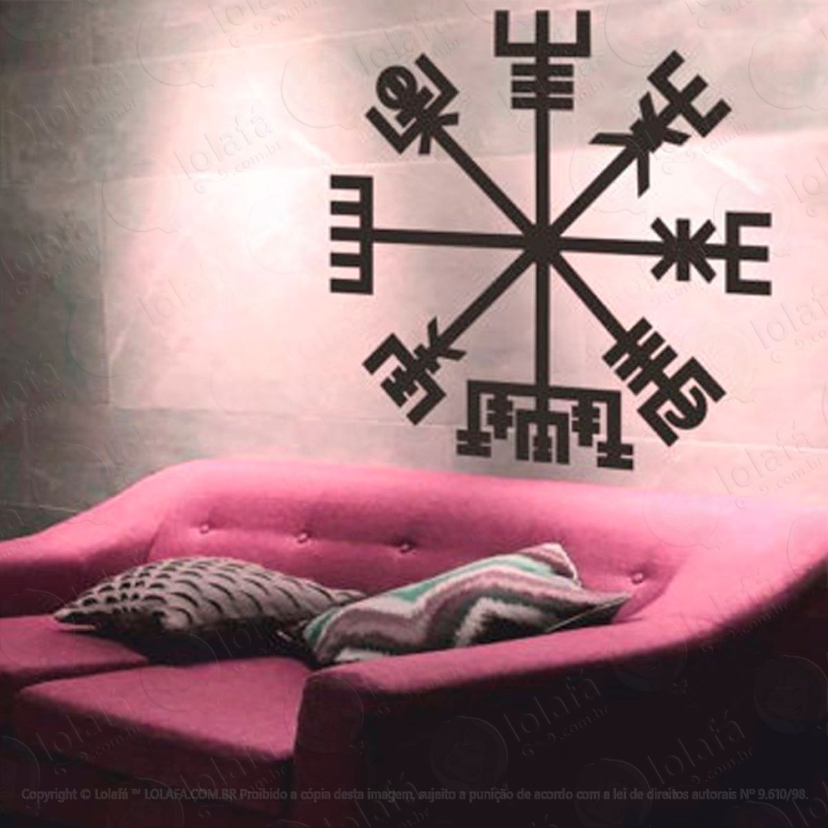 Mandala Adesivo de Parede Decorativo para Casa, Sala, Quarto e Vidro Mod:85
