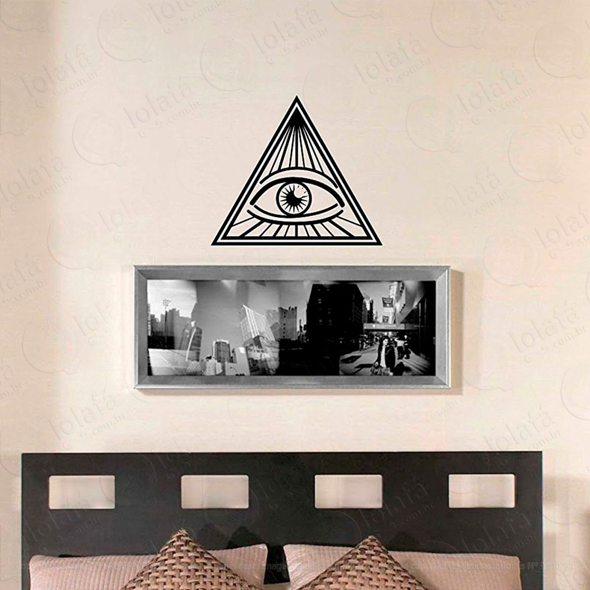 Olho da Providencia Adesivo de Parede Decorativo para Casa, Sala, Quarto e Vidro Mod:91