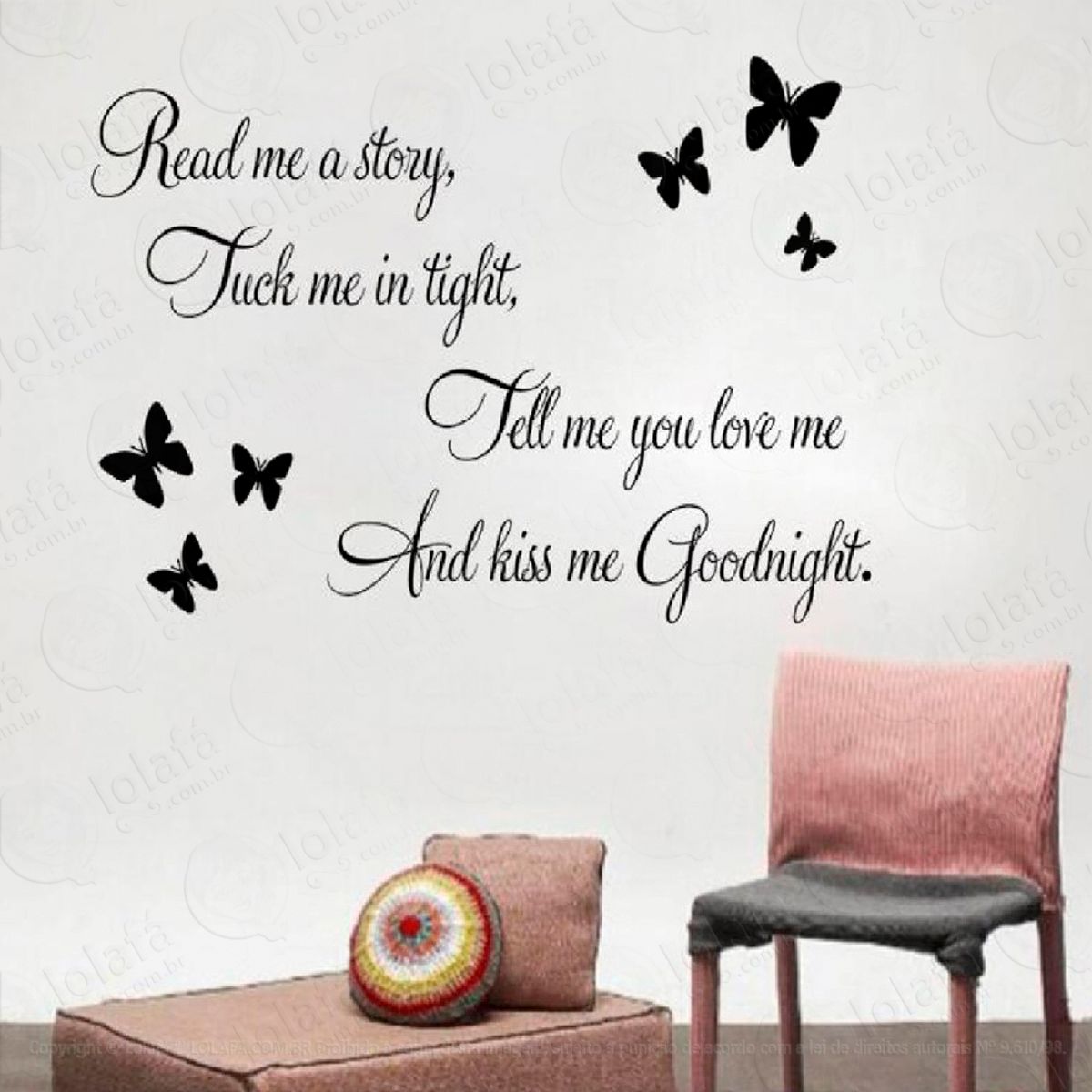 Frase Encanto Magia Adesivo de Parede Decorativo para Casa, Sala, Quarto e Vidro Mod:111