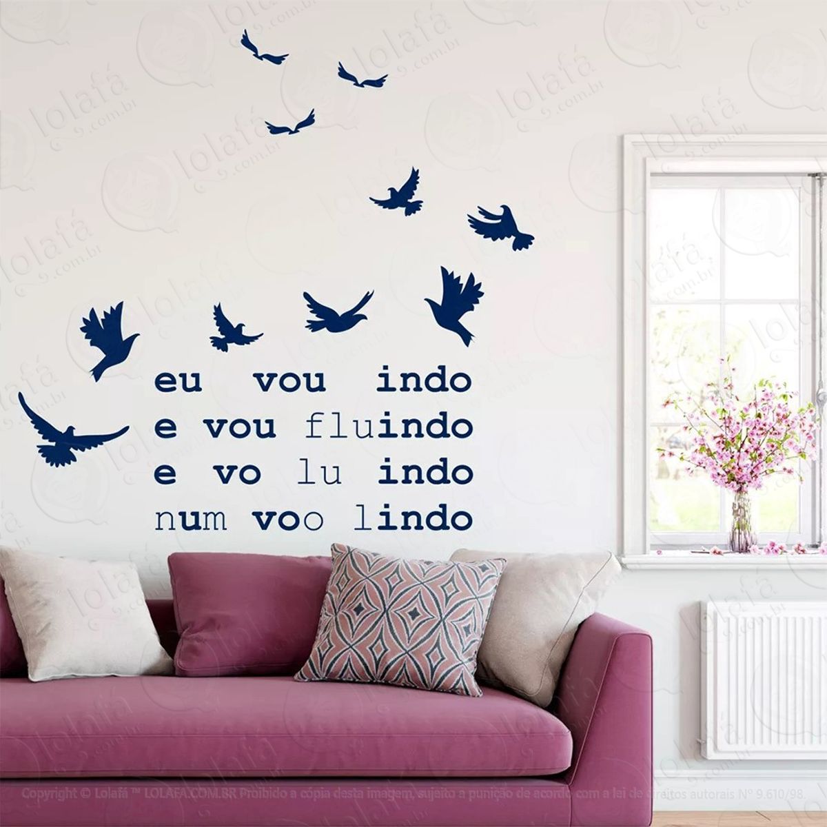 Evoluindo Adesivo de Parede Frase Personalizada para Sala, Quarto, Porta e Vidro Mod:2