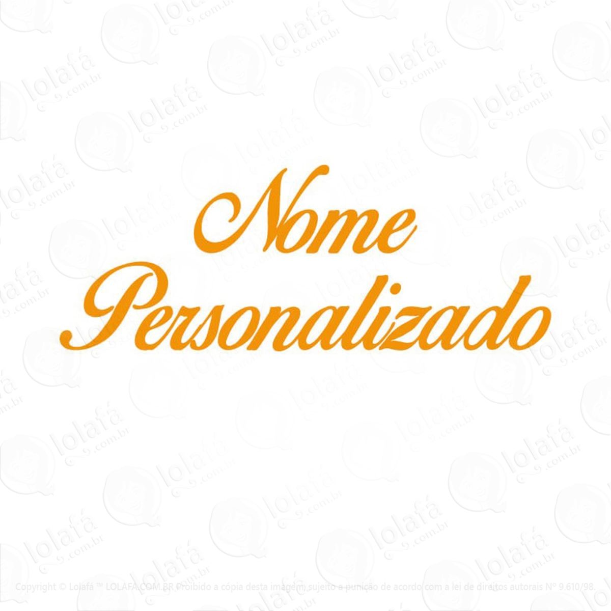 Nome Personalizado Adesivo de Parede Frase Personalizada para Sala, Quarto, Porta e Vidro Mod:3