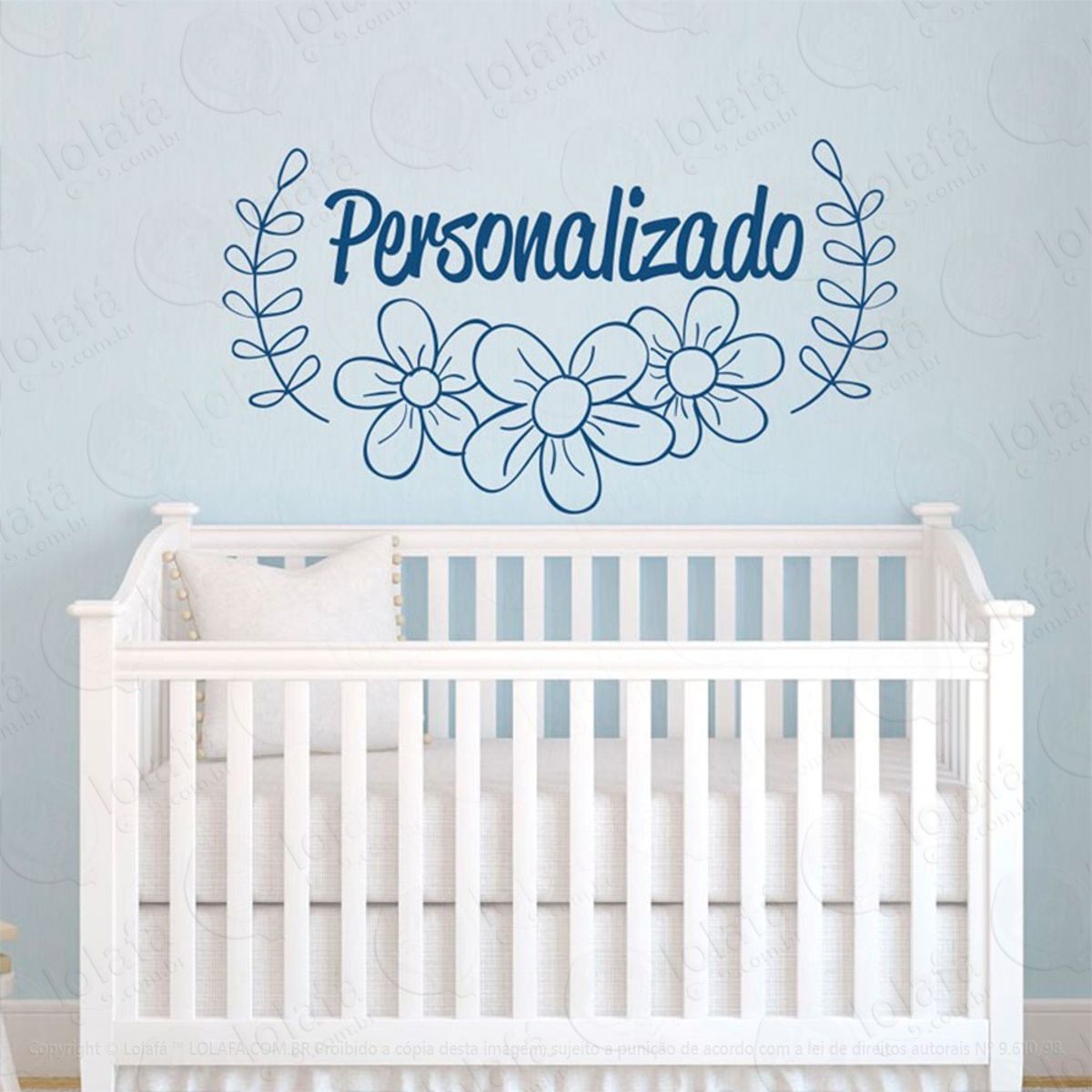 Nome Personalizado Adesivo de Parede Frase Personalizada para Sala, Quarto, Porta e Vidro Mod:34
