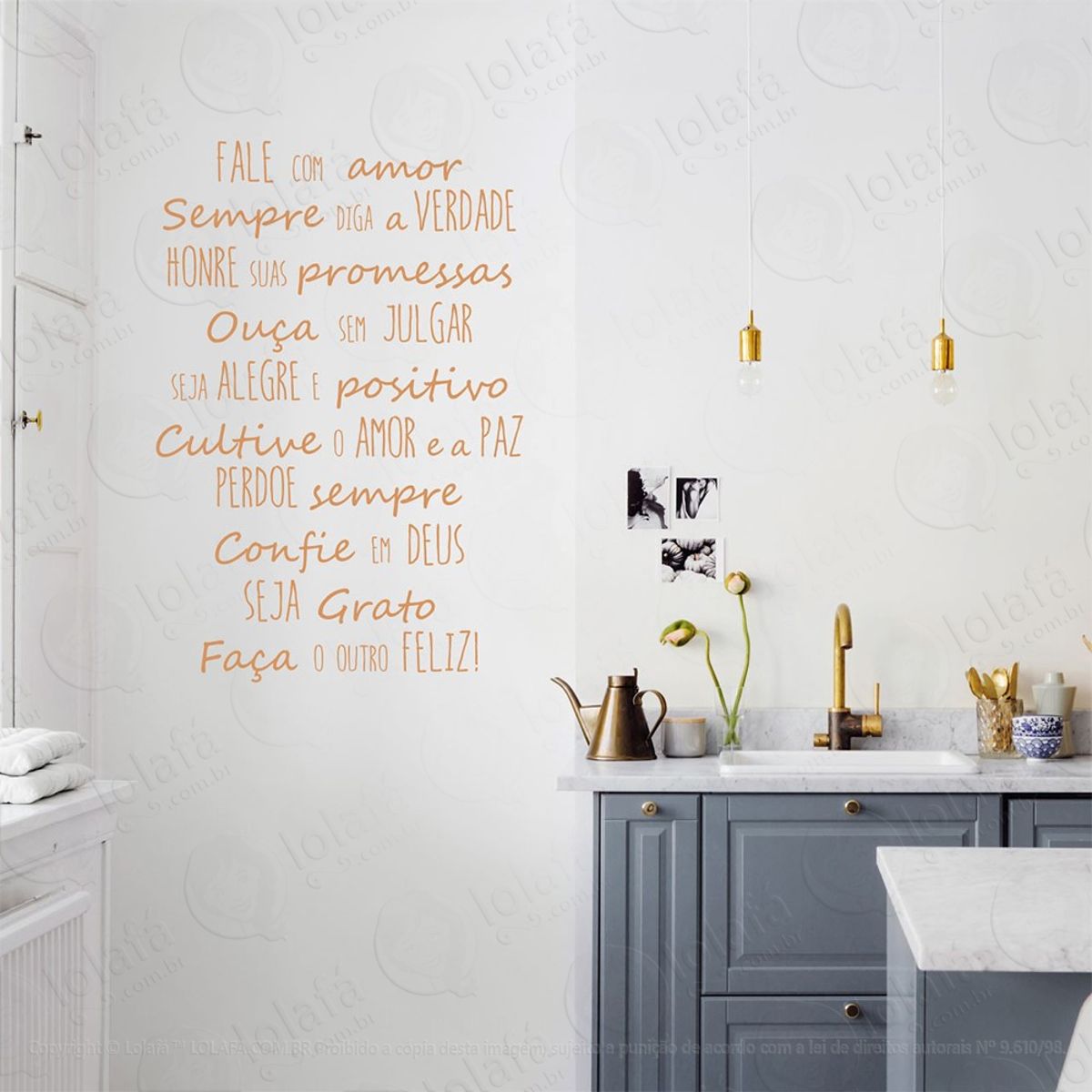 Seja Grato Adesivo de Parede Frase Personalizada para Sala, Quarto, Porta e Vidro Mod:110