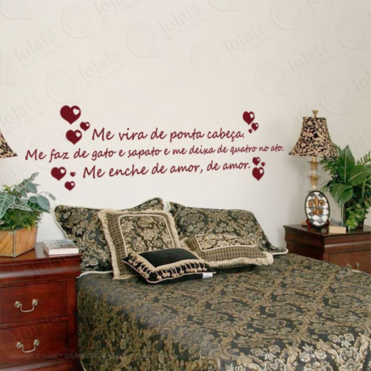 Me Vira De Ponta Adesivo de Parede Frase Personalizada para Sala, Quarto, Porta e Vidro Mod:165