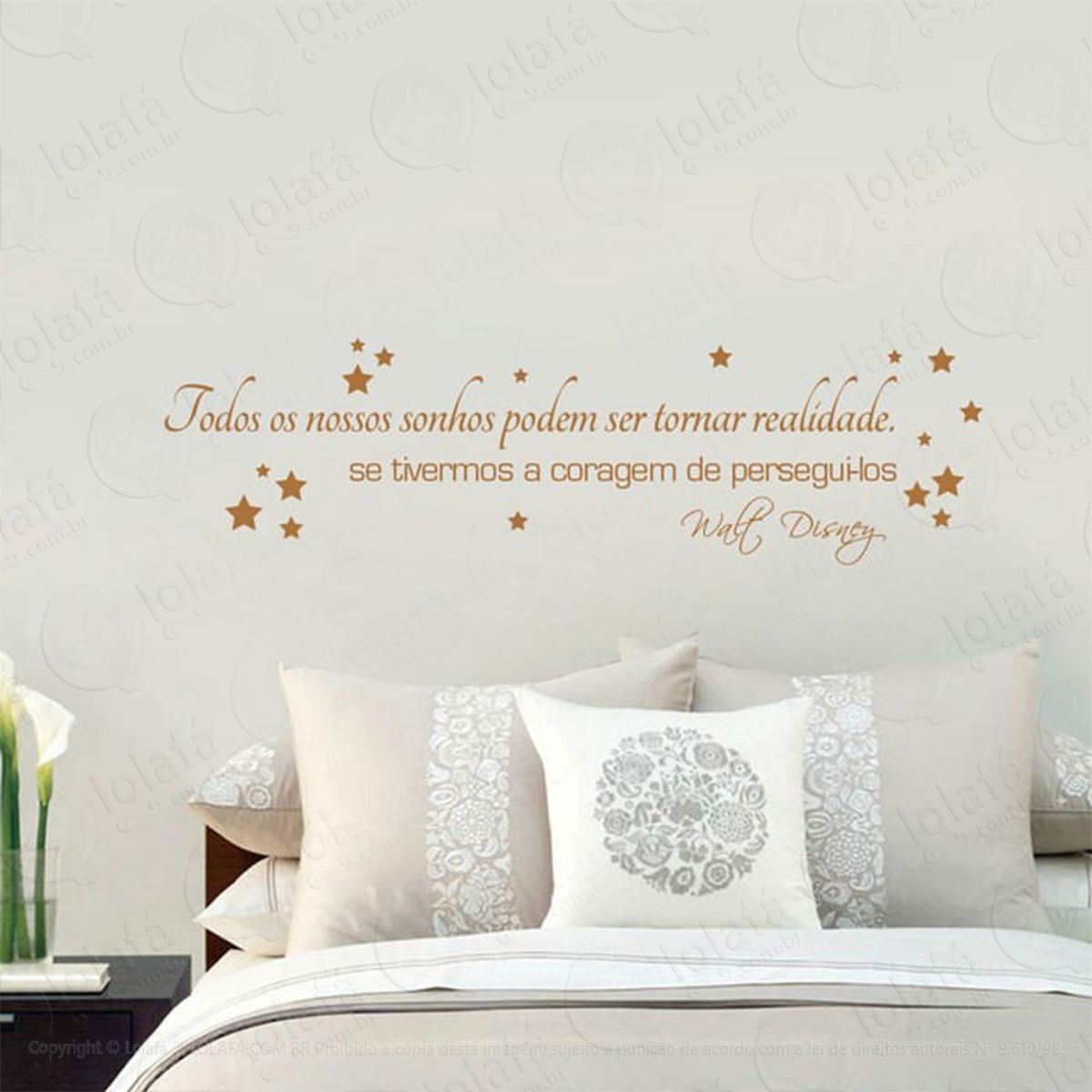 Todos Os Nossos Adesivo de Parede Frase Personalizada para Sala, Quarto, Porta e Vidro Mod:176