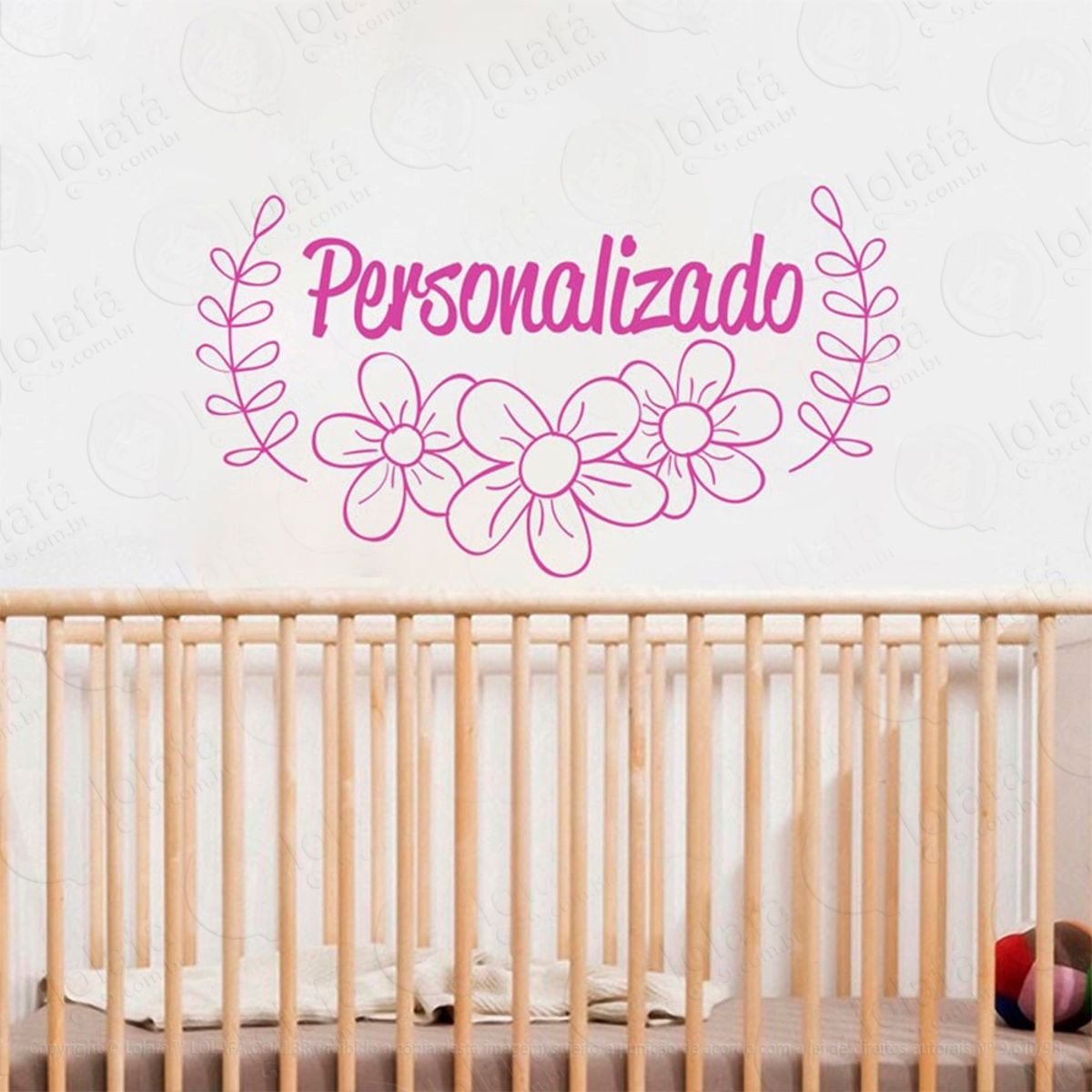 Nome Personalizado Adesivo de Parede Frase Personalizada para Sala, Quarto, Porta e Vidro Mod:212