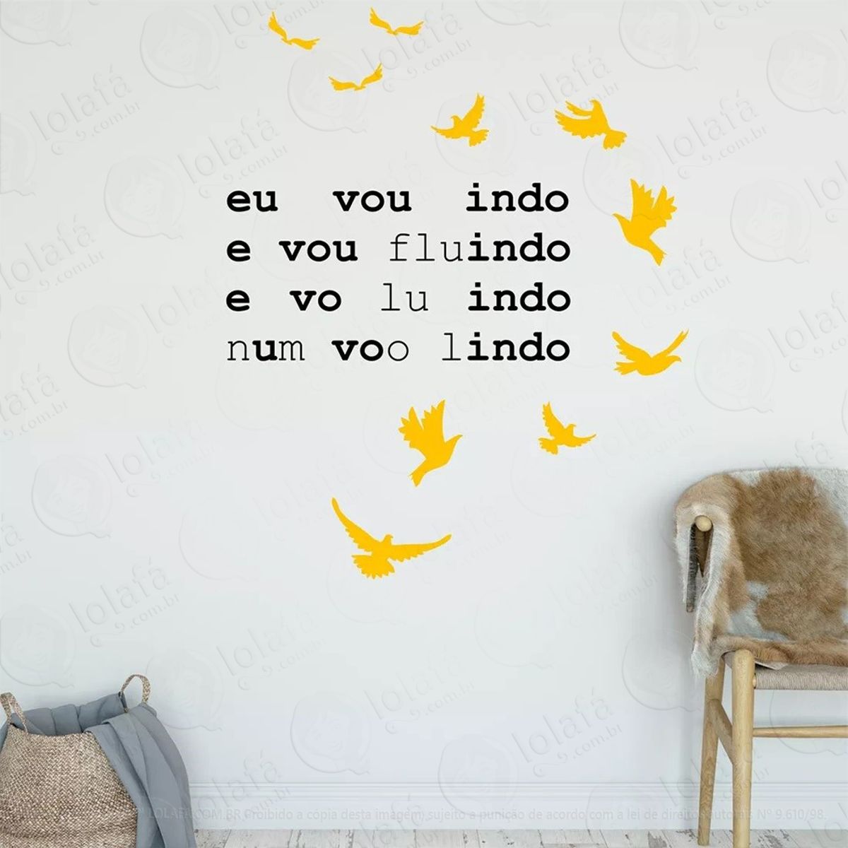 Evoluindo Adesivo de Parede Frase Personalizada para Sala, Quarto, Porta e Vidro Mod:215