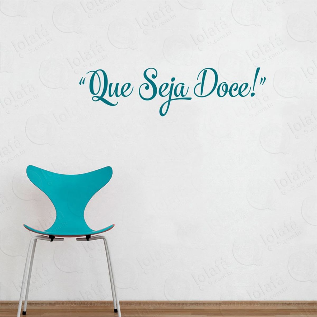 Que Seja Doce Adesivo de Parede Frase Personalizada para Sala, Quarto, Porta e Vidro Mod:246