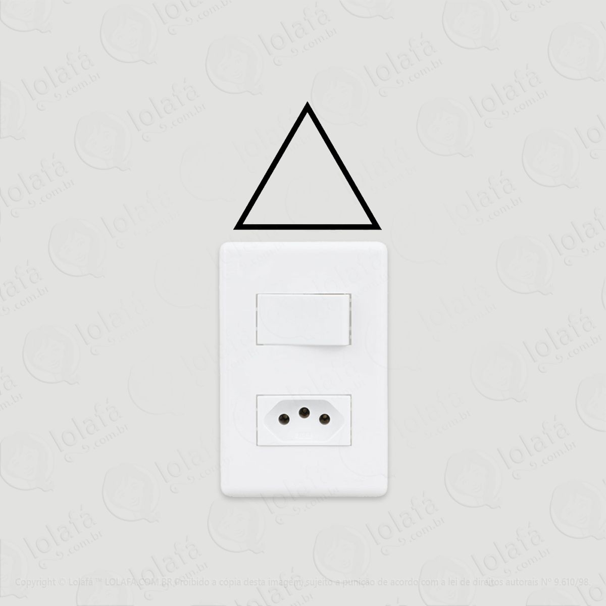 2 Adesivos De Interruptor Luz Selo Fogo Esotérico Alquimia Mod:145