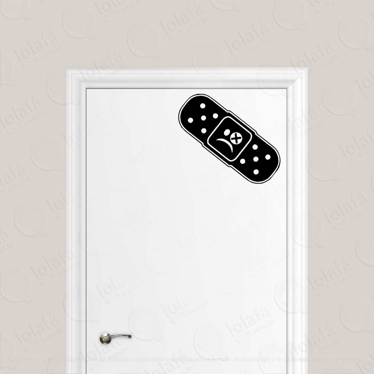Adesivo Para Porta Curativo Band-aid Bandaid Mod:183