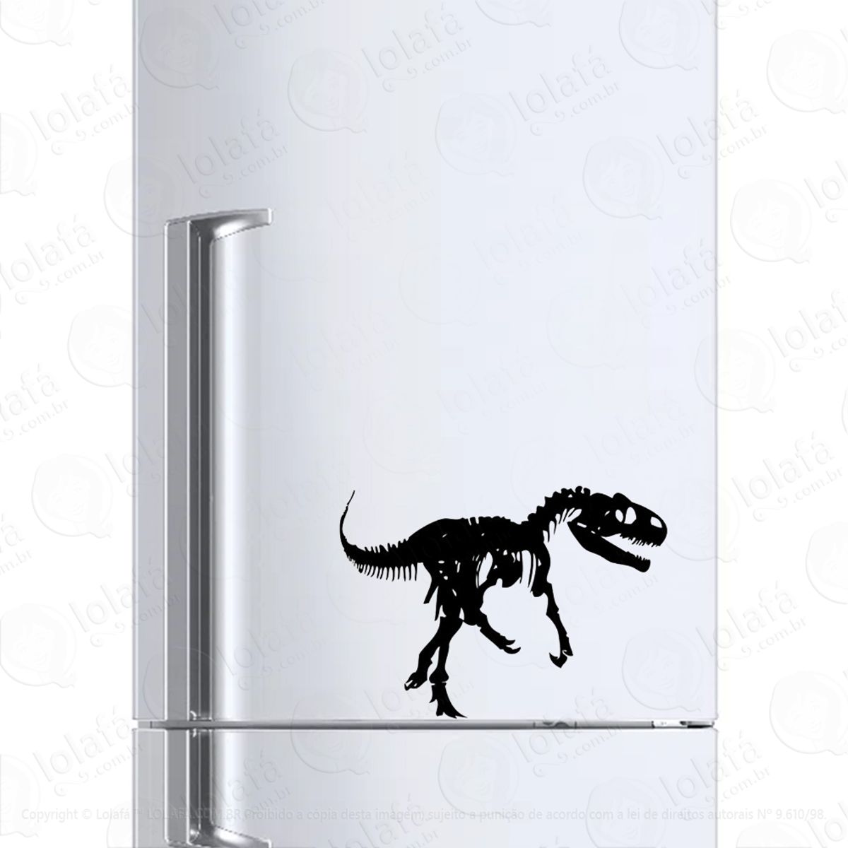 Adesivo Para Geladeira T-rex Tiranossauro Rex Mod:192