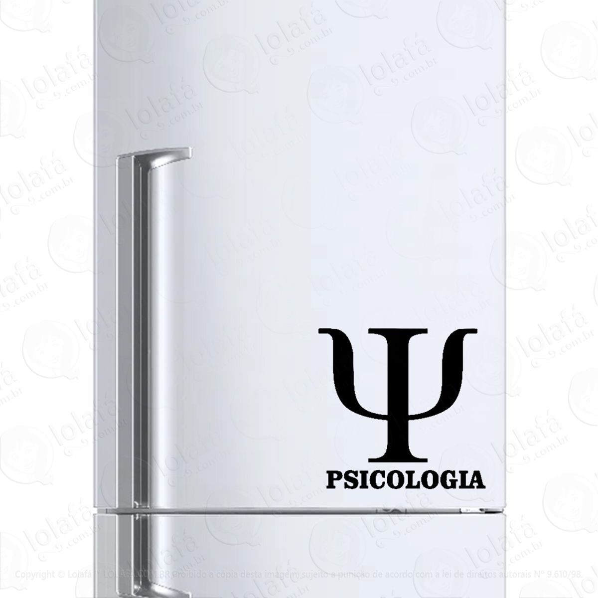 Adesivo Geladeira Frigobar Cervejeira Psicologia Símbolo Mod:197