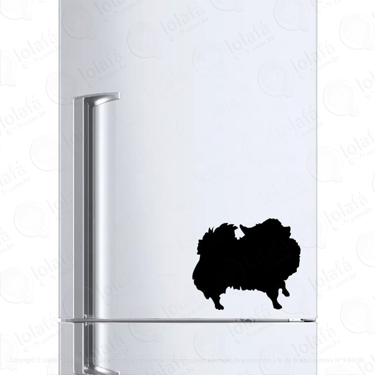 Adesivo Para Geladeira Lulu Da Pomerânia Mod:201