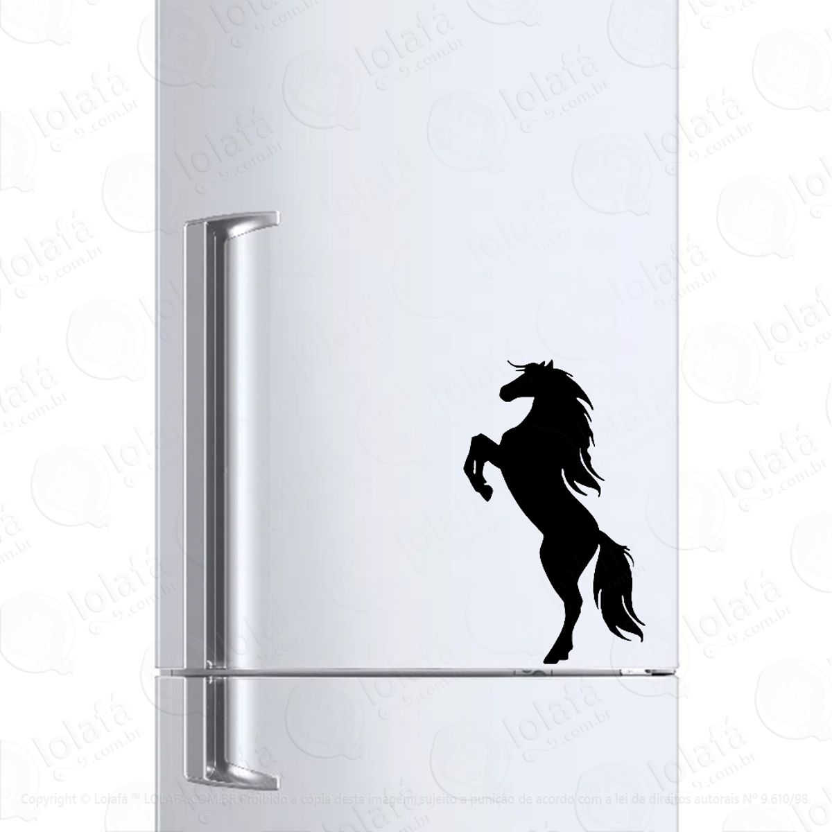 Adesivo Para Geladeira Cavalo Selvagem Horse Mod:226