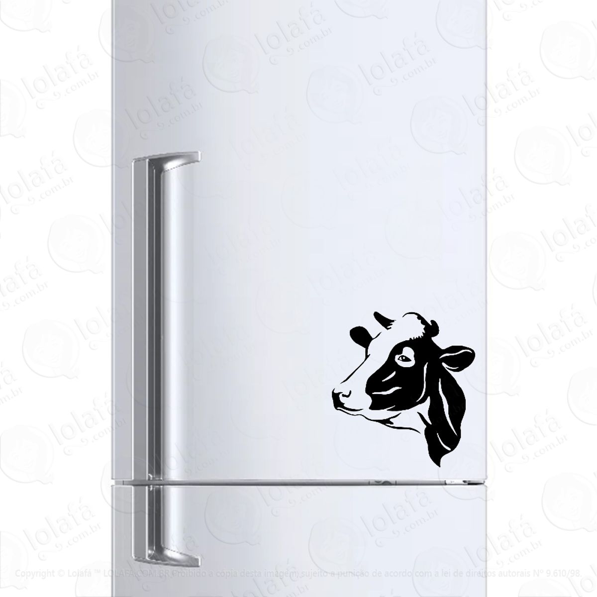Adesivo Para Geladeira Vaca Boi Mod:229