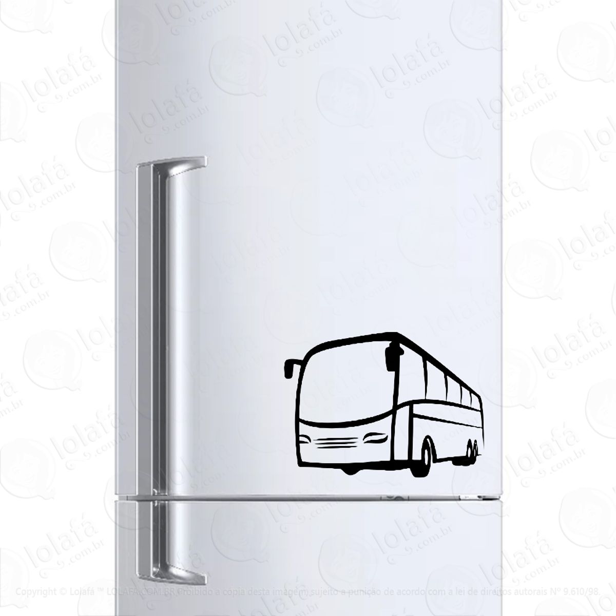 Adesivo Para Geladeira Ônibus Busão Mod:254