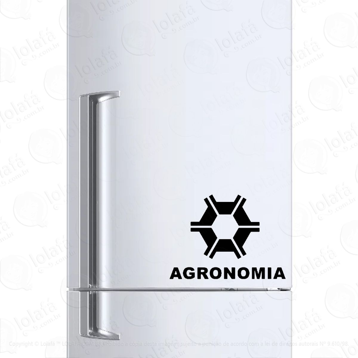 Adesivo Geladeira Frigobar Cervejeira Faculdade Agronomia Mod:305