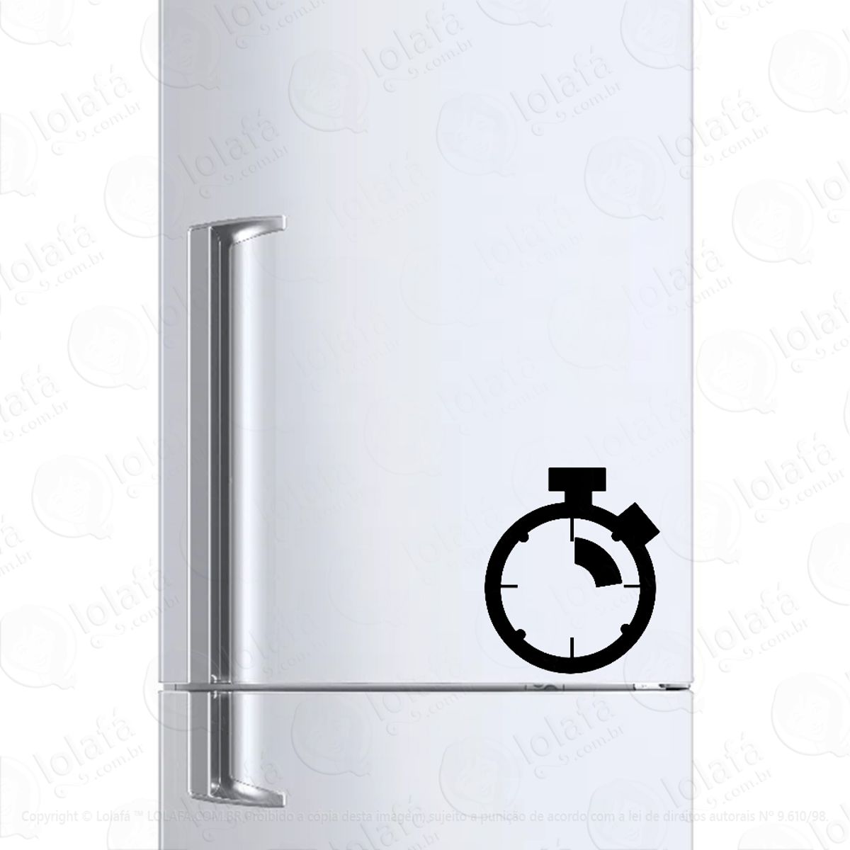 Adesivo Para Geladeira Cronometro Relógio Mod:312