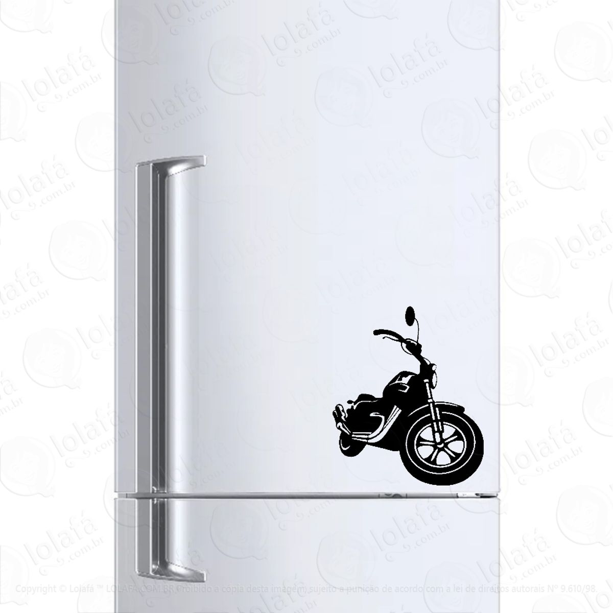 Adesivo Para Geladeira Moto Harley Davidson Mod:324