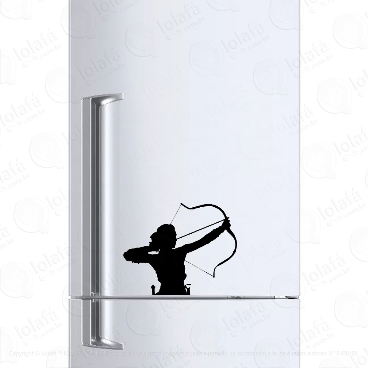 Adesivo Para Geladeira Arqueira Esporte Arqueirismo Mod:336