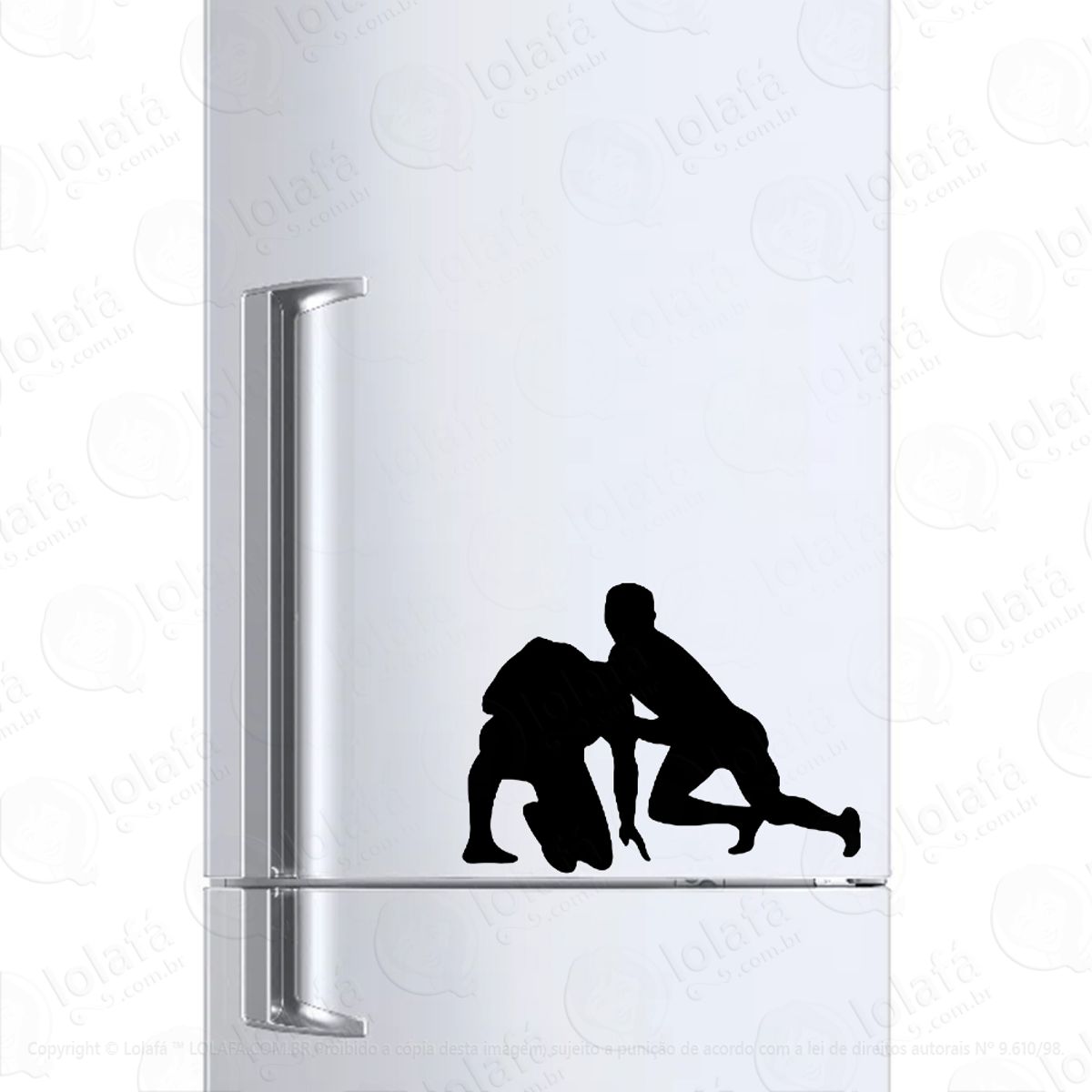 Adesivo Para Geladeira Esporte Luta Livre Masculina Mod:355