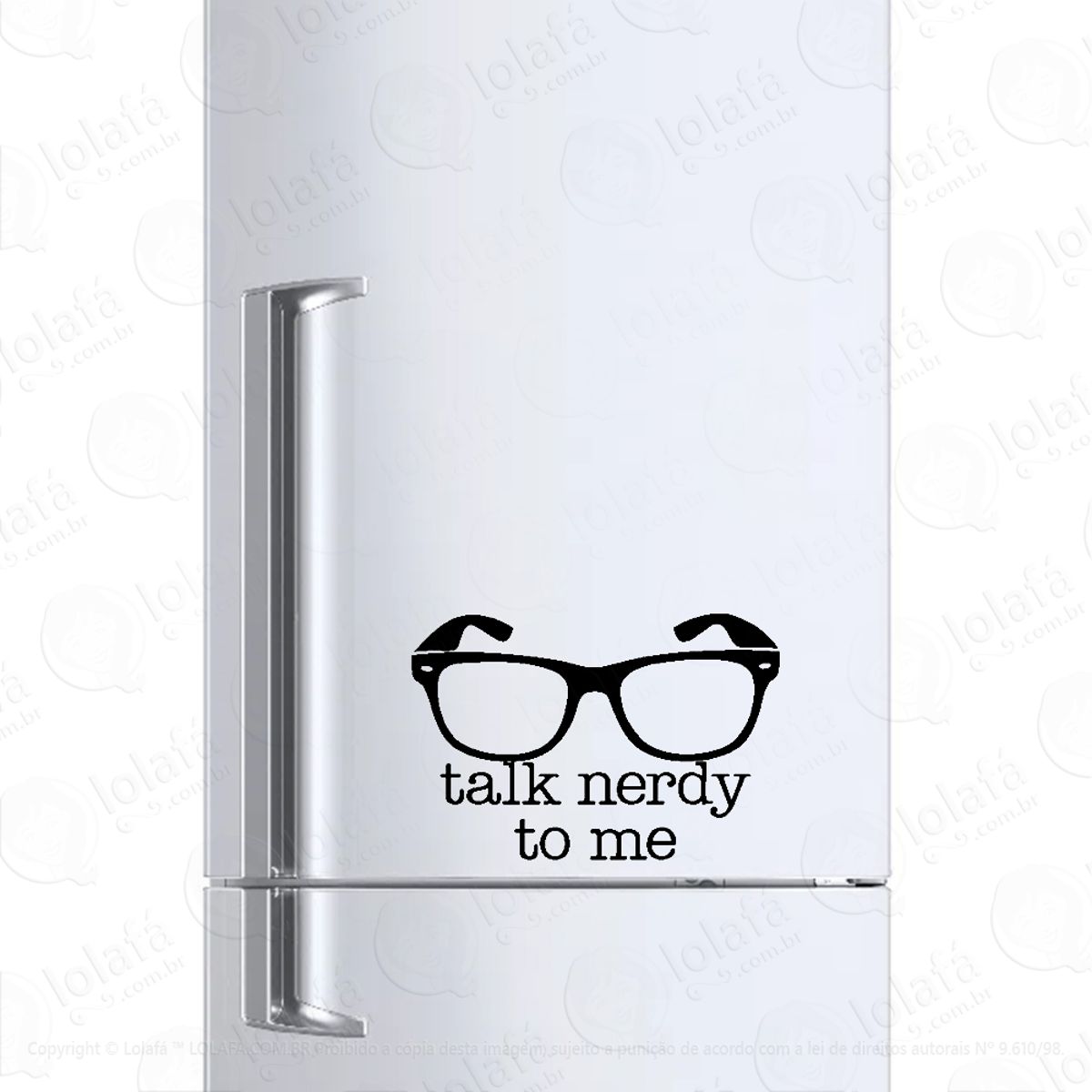 Adesivo Para Geladeira Programação Ti Talk Nerd To Me Mod:385