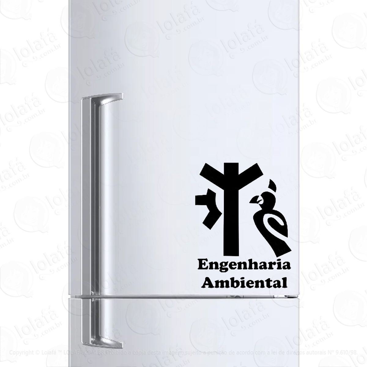 Adesivo Para Geladeira Engenharia Ambiental Mod:439