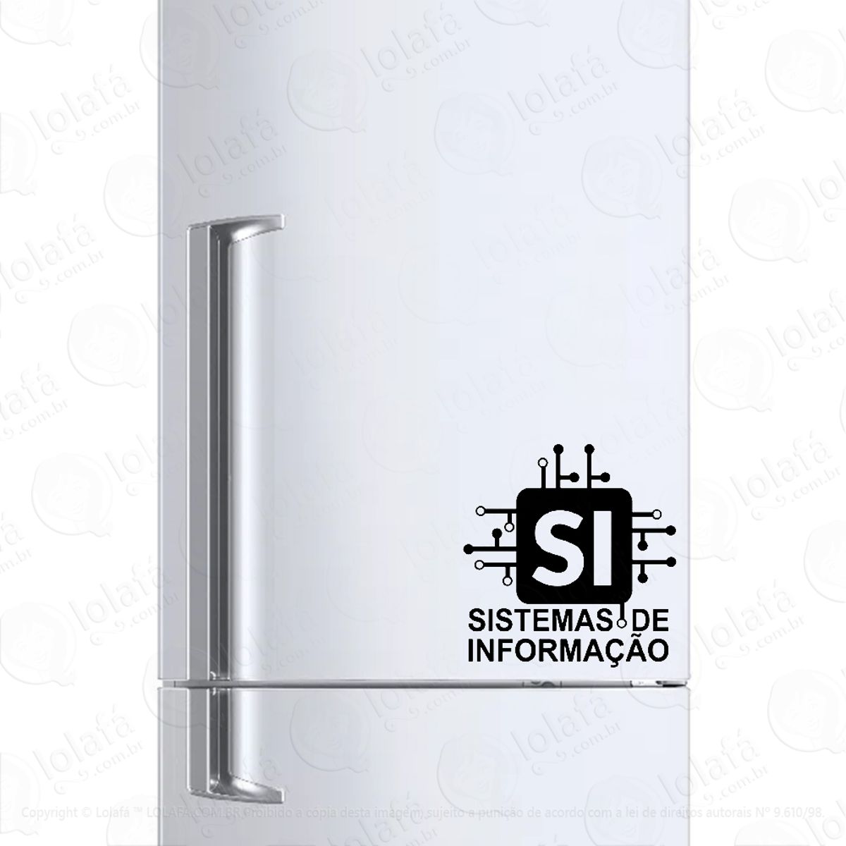 Adesivo Para Geladeira Si Sistemas De Informação Mod:443