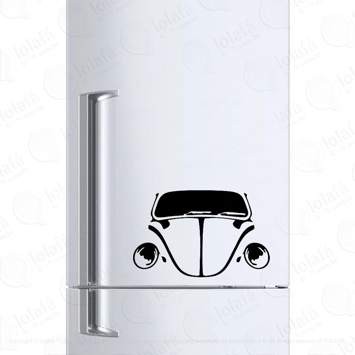 Adesivo Para Geladeira Frente Fusca Clássico Mod:454