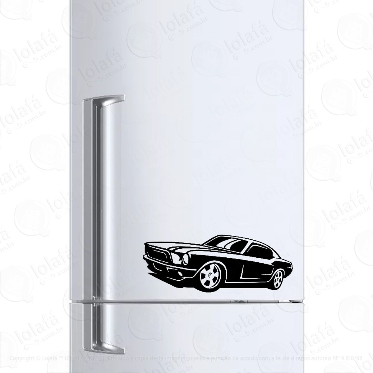 Adesivo Para Geladeira Mustang Clássico Mod:461