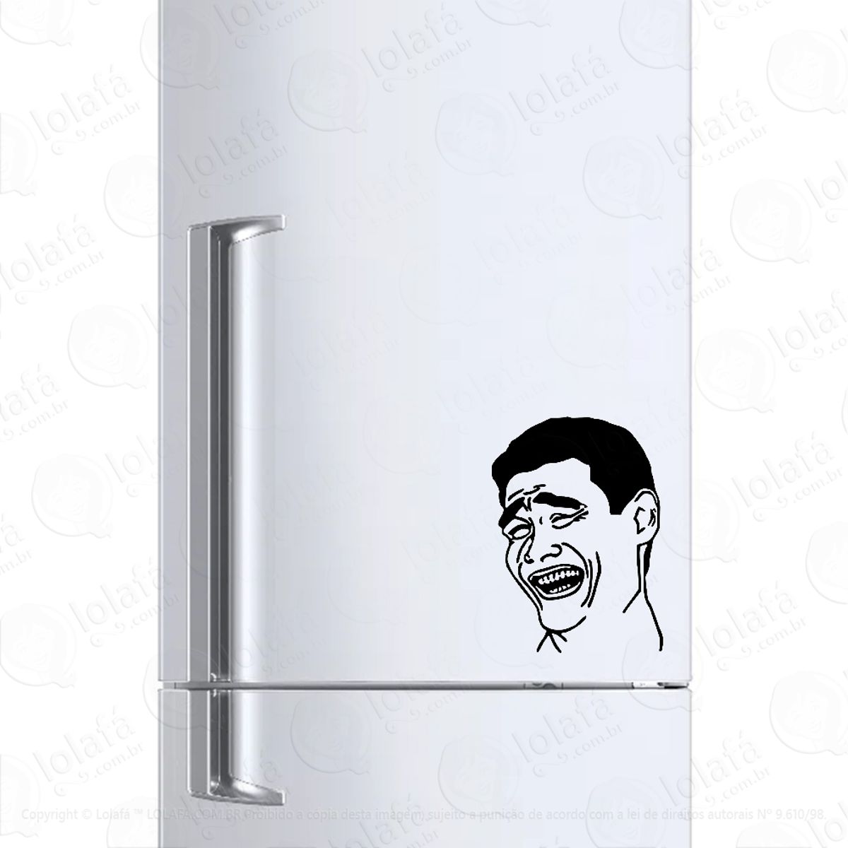 Adesivo Para Geladeira Meme Yao Ming Mod:471