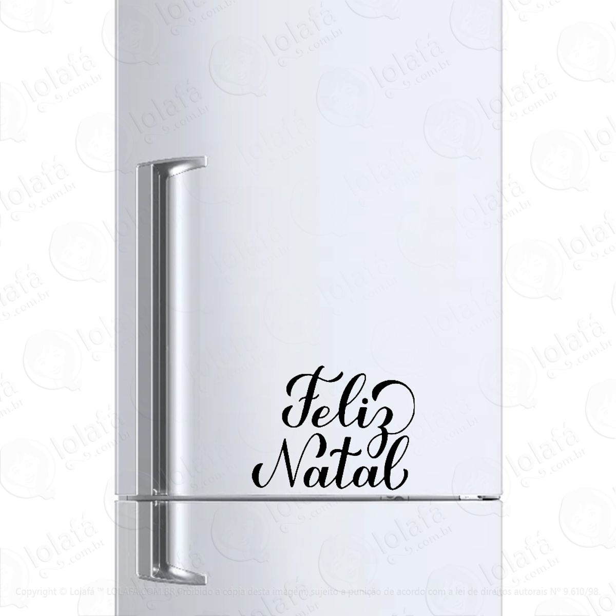Adesivo Para Geladeira Feliz Natal Mod:502