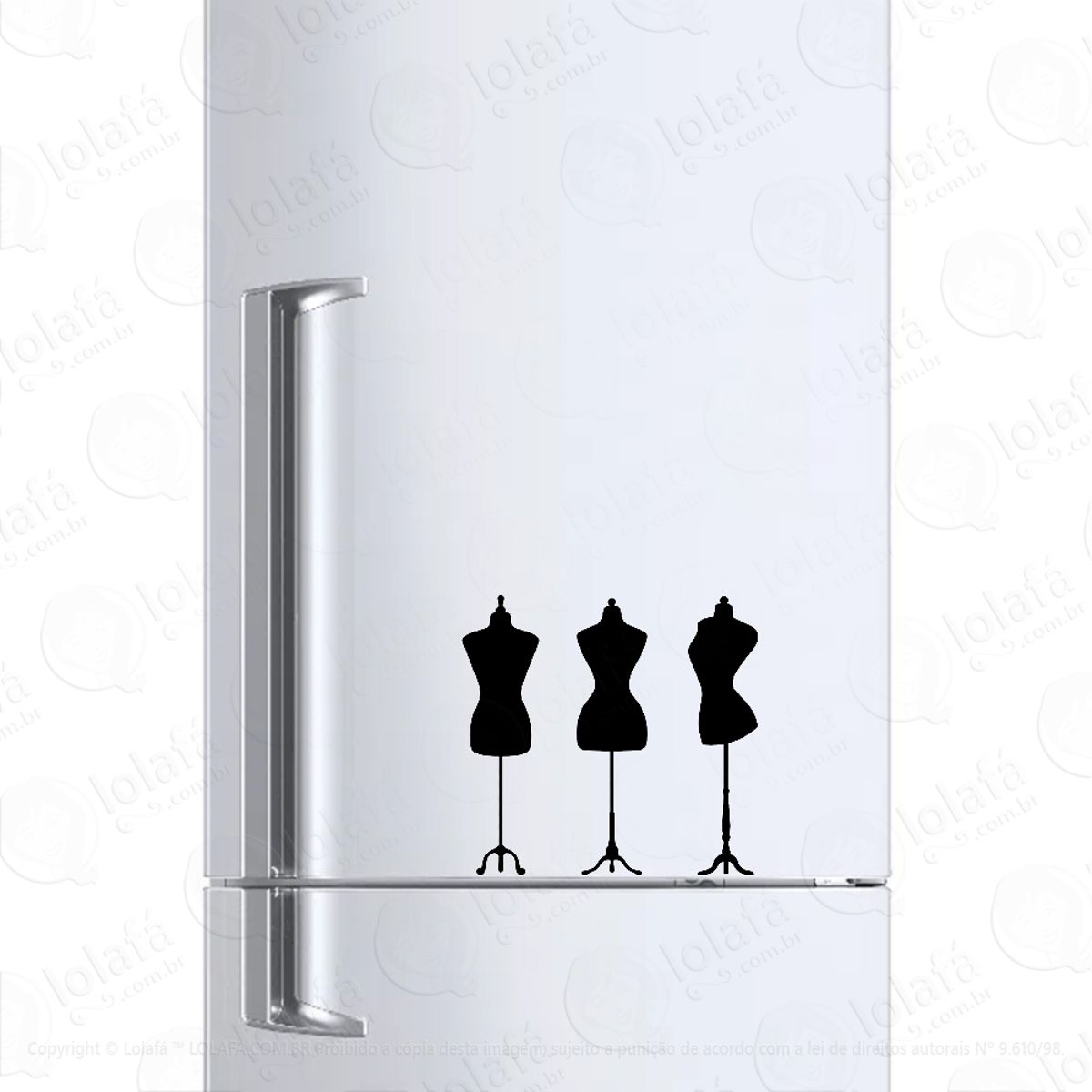 Adesivo Geladeira Frigobar Cervejeira Manequim Vitrine Loja Mod:516