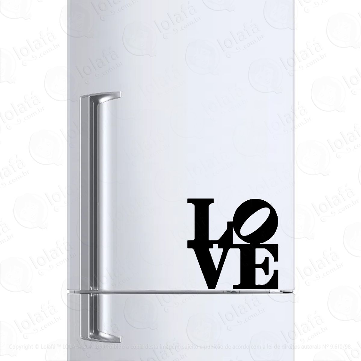 Adesivo Geladeira Frigobar Cervejeira Love Amor Decoração Mod:535