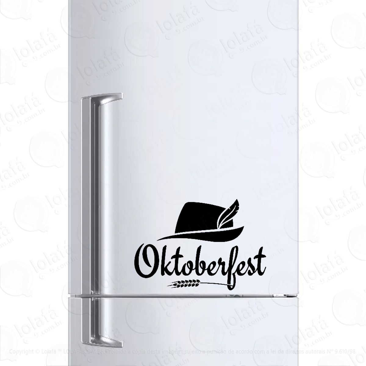 Adesivo Para Geladeira Oktoberfest Festival Da Cerveja Mod:540