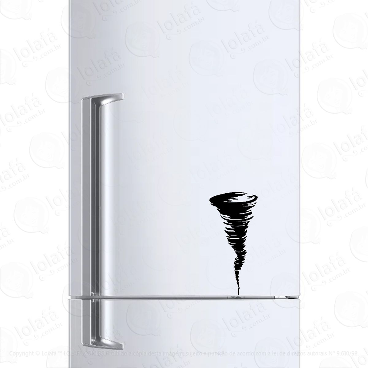 Adesivo Para Geladeira Furacão Tornado Mod:542