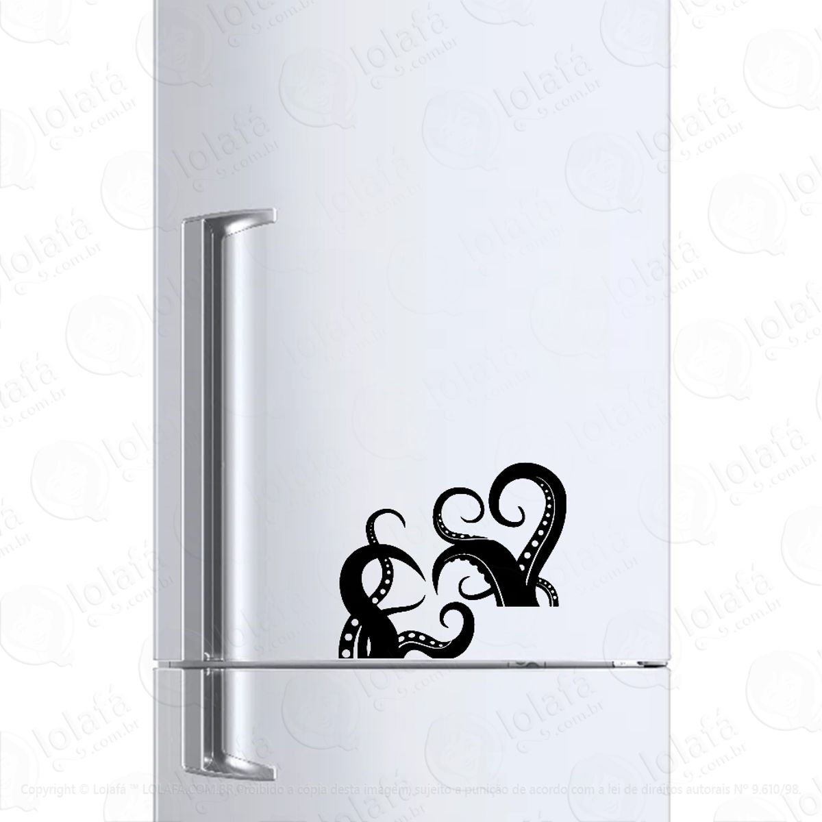 Adesivo Para Geladeira Kraken Tentáculos Mod:544