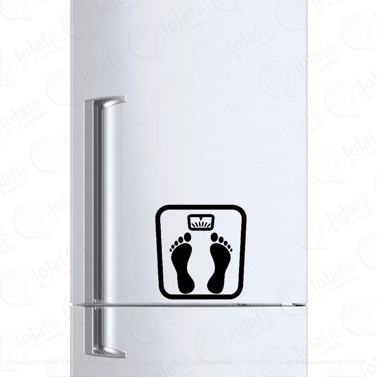 Adesivo Para Geladeira Balança Corporal Mod:545
