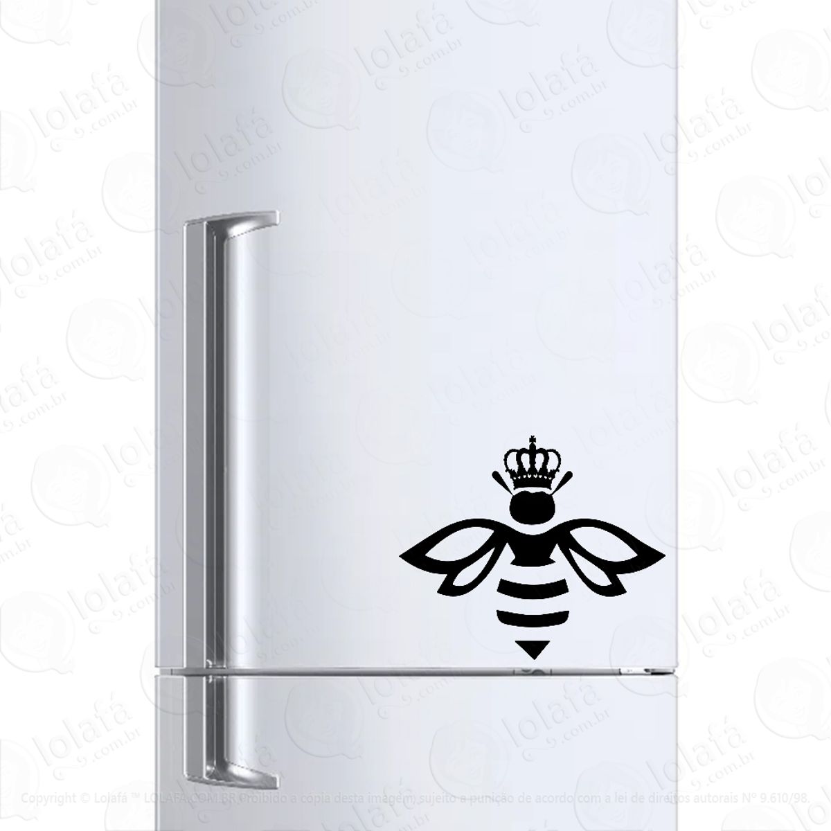 Adesivo Para Geladeira Abelha Rainha Mod:546