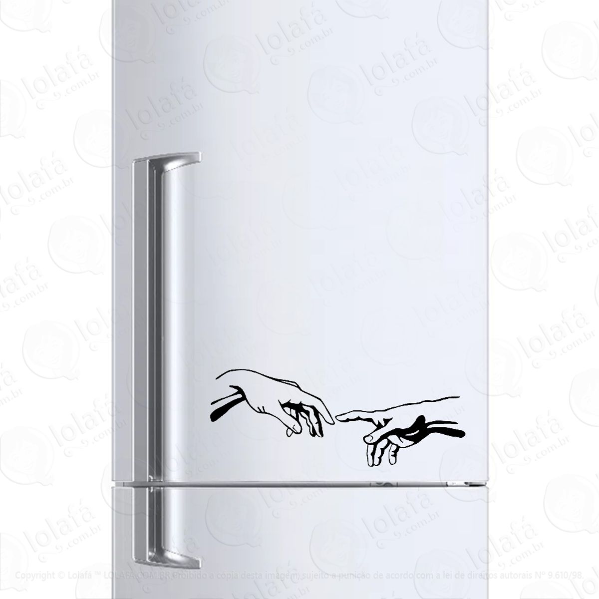 Adesivo Para Geladeira Michelangelo Mod:562