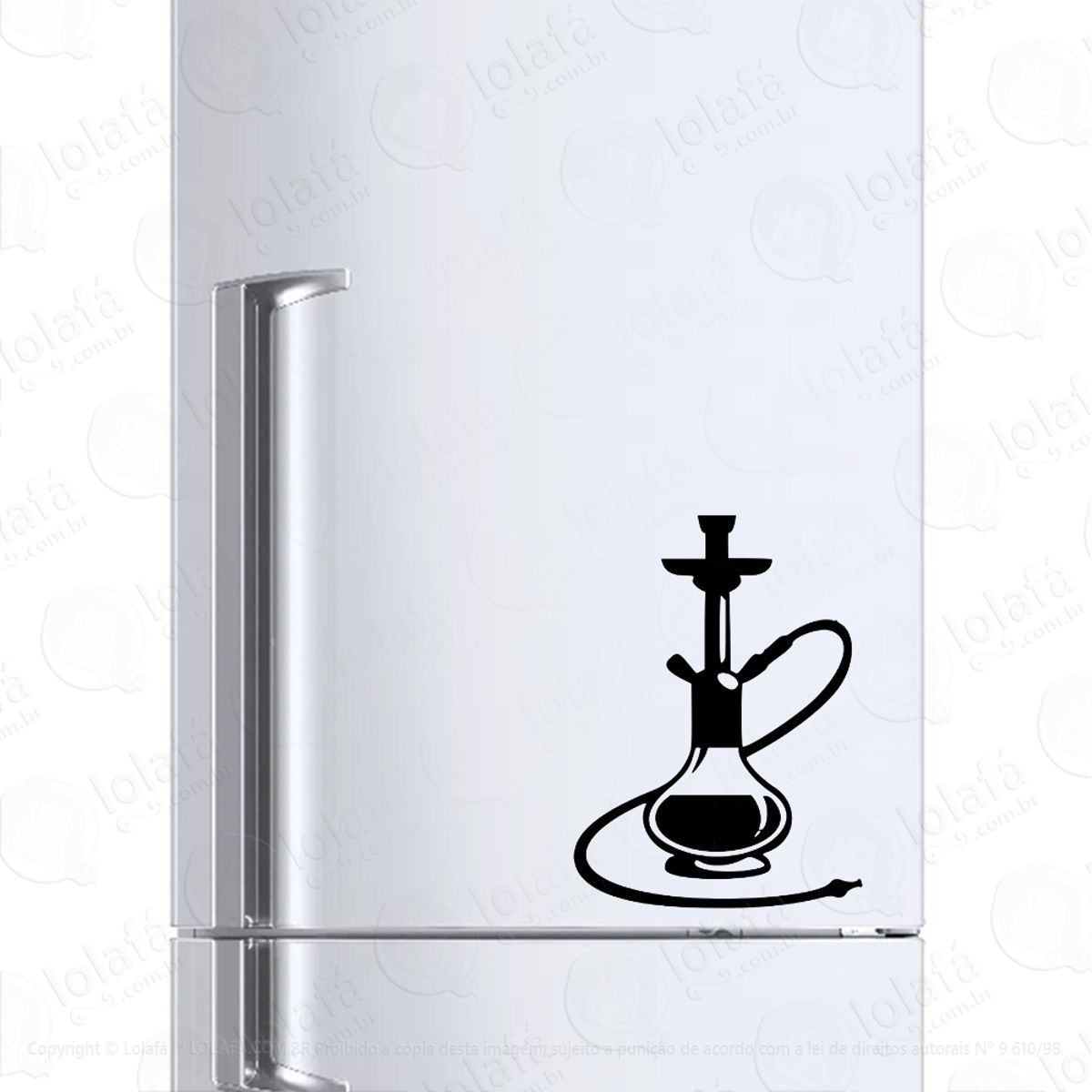 Adesivo Geladeira Frigobar Cervejeira Narguile Hookah Mod:596