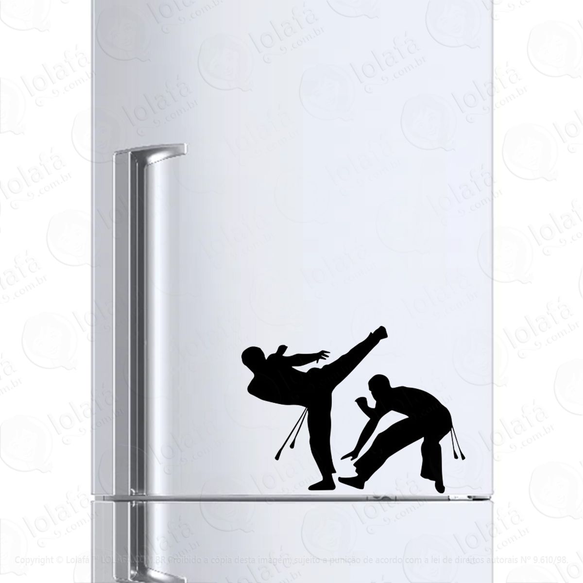 Adesivo Para Geladeira Esporte Capoeira Mod:618