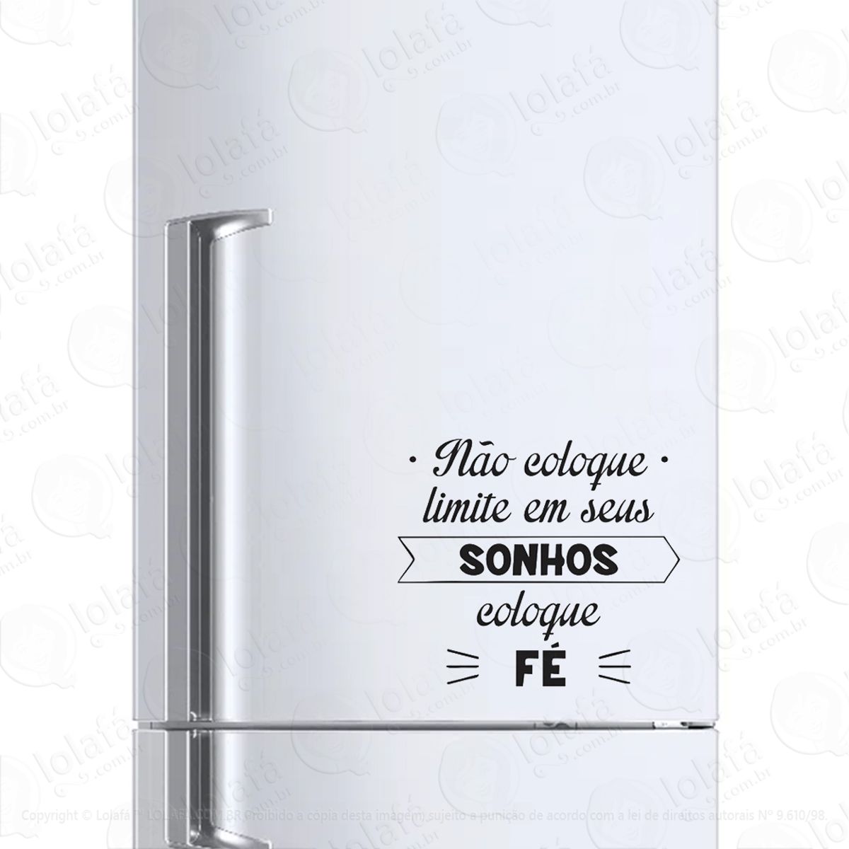 Adesivo Geladeira Frigobar Cervejeira Frase Motivacional Mod:643