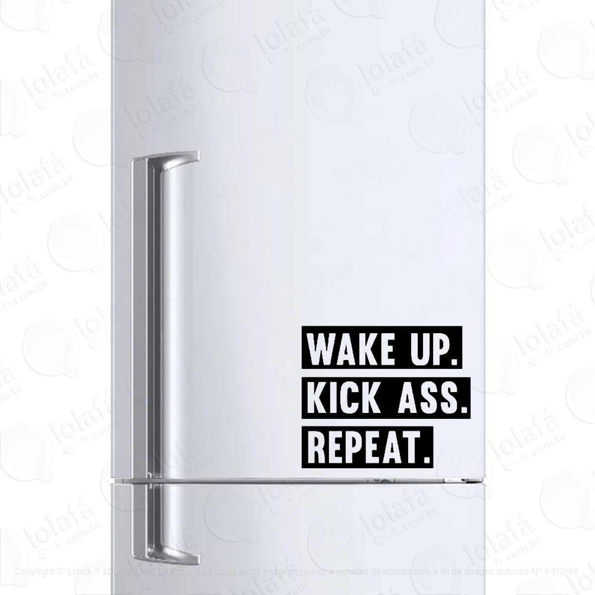 Adesivo Para Geladeira Frase Motivacional Mod:646
