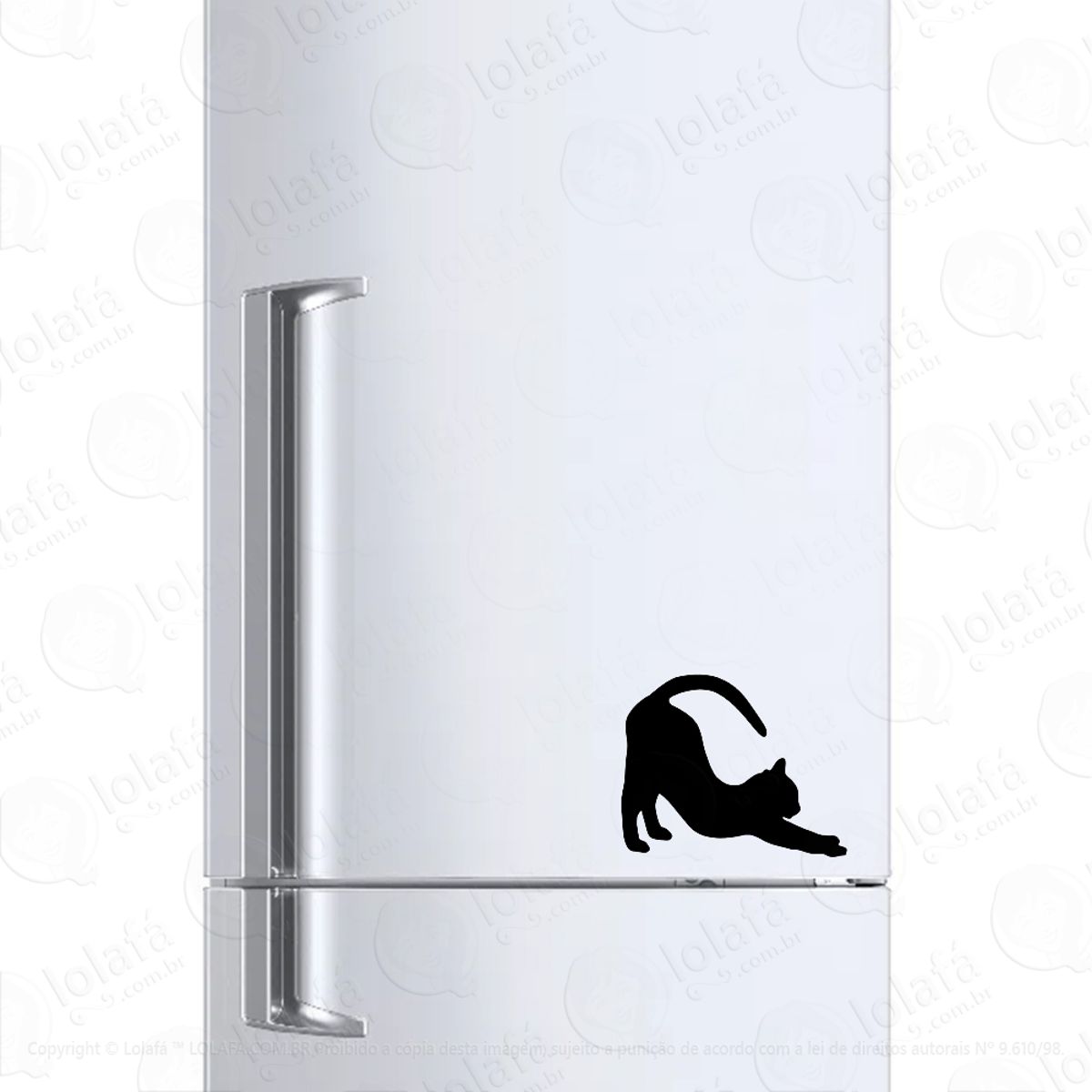 Adesivo Geladeira Gato Raça British Shorthair Pelo Curto Mod:659