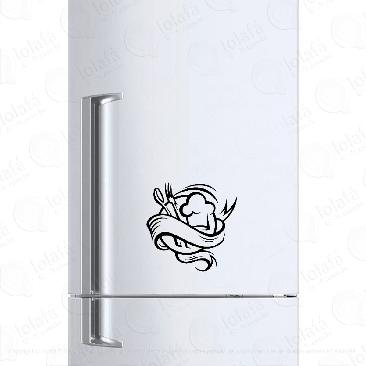 Adesivo Para Geladeira Cozinheiro Cozinha Cook Mod:660