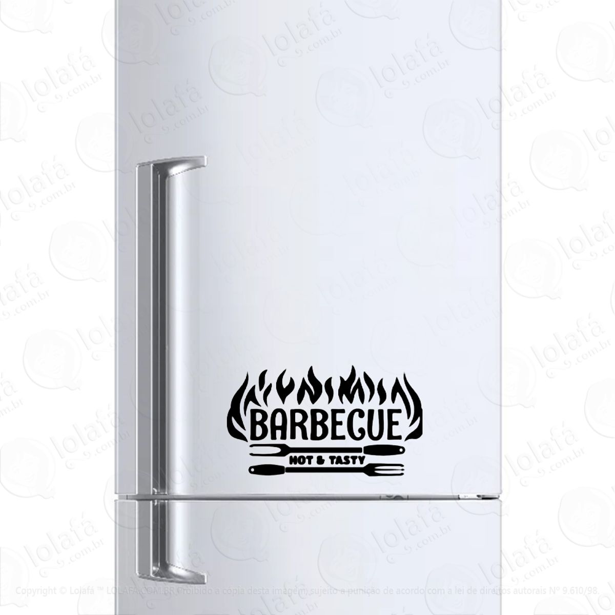 Adesivo Para Geladeira Barbecue Churrasco Gourmet Mod:669
