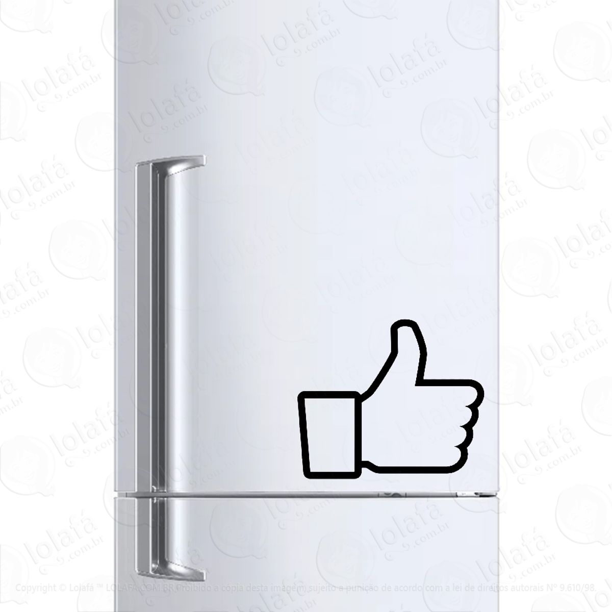 Adesivo Para Geladeira Like Mod:769
